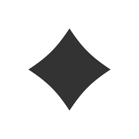 Cards suits. Black Icon Flat on white backgroundのイラスト素材