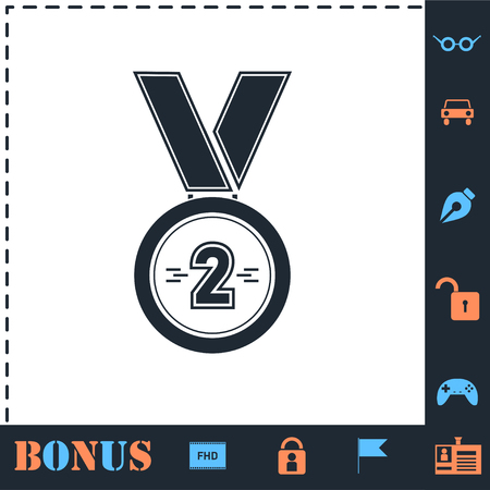 Medal. Perfect icon with bonus simple iconsのイラスト素材