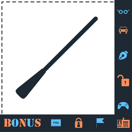 Paddle. Perfect icon with bonus simple iconsのイラスト素材