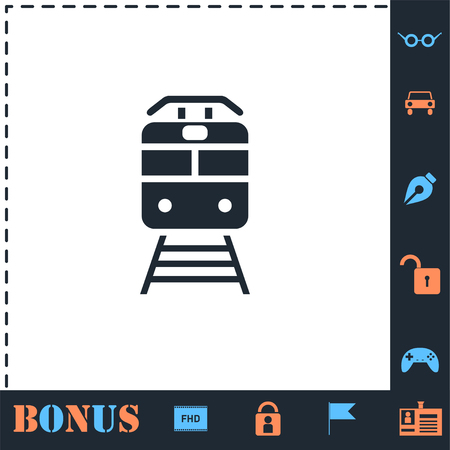 Metro. Perfect icon with bonus simple iconsのイラスト素材