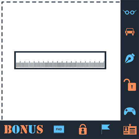 Ruler. Perfect icon with bonus simple iconsのイラスト素材