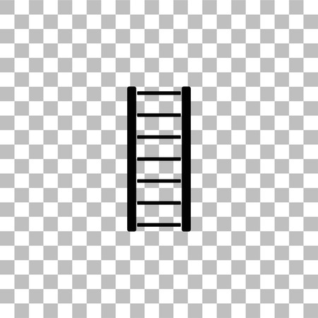 Ladder. Black flat icon on a transparent background. Pictogram for your projectのイラスト素材