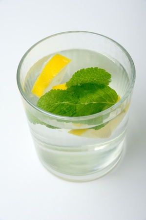An image of a glass of fresh lemonadeの写真素材