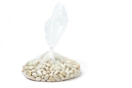 An image of raw beans in clear bag