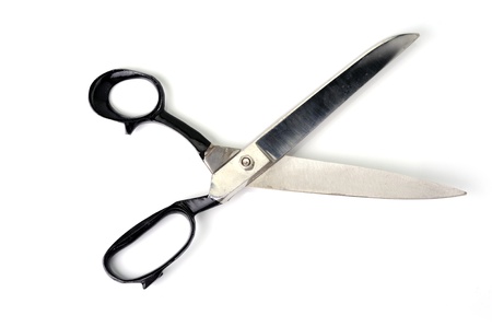 An image of scissors on white backgroundの写真素材