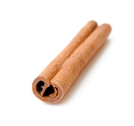 An image of Cinnamon stick on white backgroundの写真素材