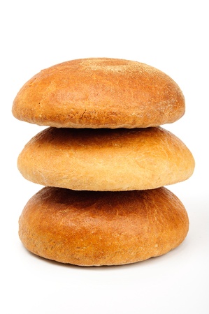 An image of bread on a white backgroundの写真素材