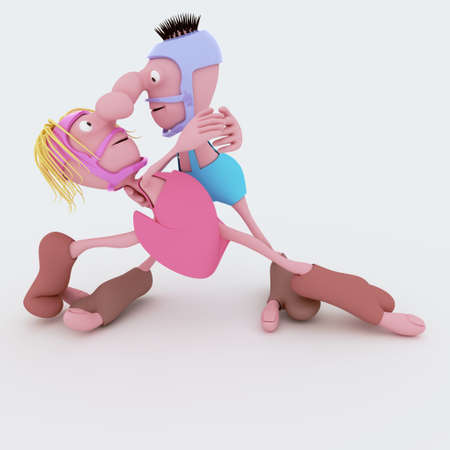 2 teens dancingの写真素材