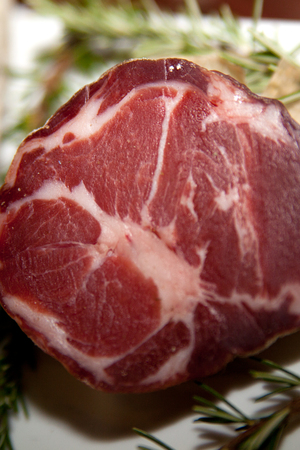ham at a stretchの写真素材