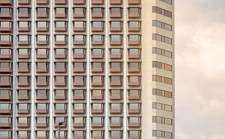 Abstract Minimal Style Architecture Background. Modern Building Facade Detailの写真素材