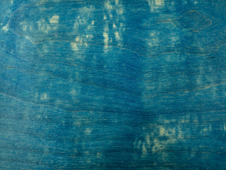 Blue Color Painted Texture, Hand Paint Acrylic Color on Wooden Backgroundの写真素材