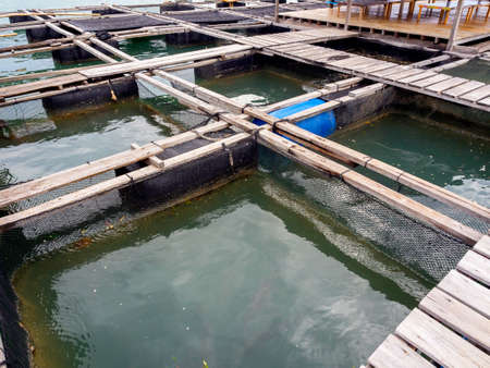 Traditional fish cage at Koh Yao Noi, Phang Nga, Thailand.