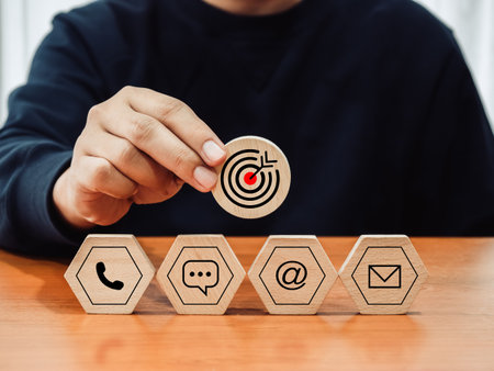 Contact us concept. Company website, FAQ, hotline phone number call, address, e-mail marketing and...