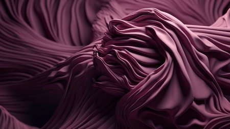 Purple Fluid Swirls on Abstract Background (AI Generated)の素材
