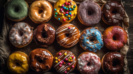 Donuts Presentation and Sale - Image by AIの素材