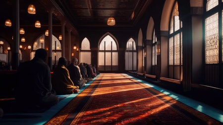 A temple: a place of prayer AI generatedの素材
