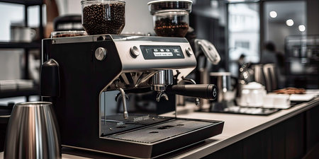 A Business Solution: A Coffee Machine: illustration generated by AIの素材