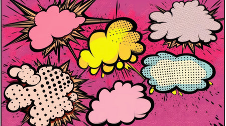 The Design of a Pink Cloudy Background for Text: A Picture Created by AIの素材