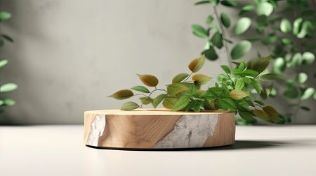 Plant and Wood Elements for Cozy Room Design: Drawing Generated by Artificial Intelligenceの素材