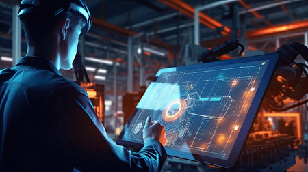 Manufacturing Industry and Engineering AI Imageの素材