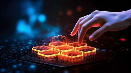 Smart Touch Control System for Technology Innovation and Business Strategy: Illustration Generated by AIの素材