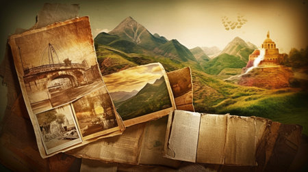 Graphic Texture Wallpaper AI generatedの素材