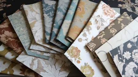 Graphic Decoration of Wallpaper AI generatedの素材