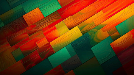 A Colorful Abstract Background: A Rainbow Design Generated by AIの素材