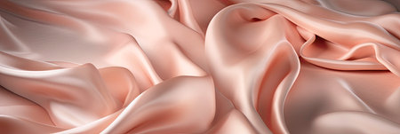 Wavy Texture of Pink Fabric Dress Image AI Generatedの素材