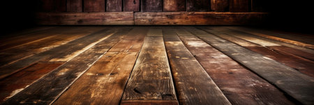 Wooden Texture of Floor and Wall AI Generatedの素材