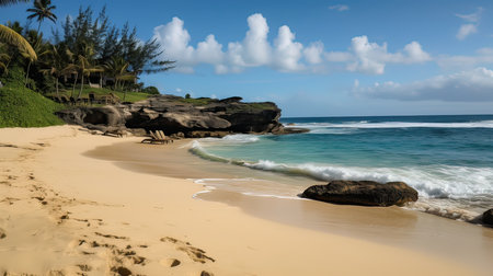 Tropical beach in Seychelles, Anse Lazioの素材