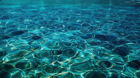 Clear Water with Sunlight Reflections (AI Generated)の素材