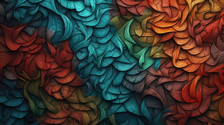 Creative Style Concept with AI Generated Textureの素材
