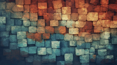 Creative Style Concept with AI Generated Textureの素材