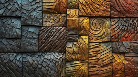 Creative Style Concept with AI Generated Textureの素材