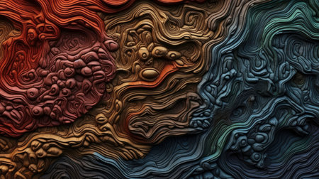 Creative Style Concept with AI Generated Textureの素材