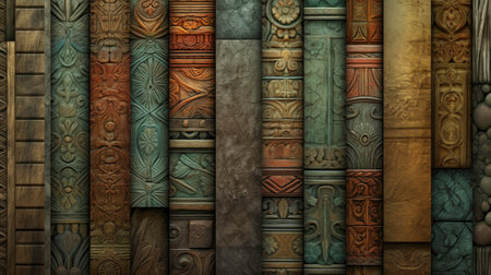 Creative Style Concept with AI Generated Textureの素材