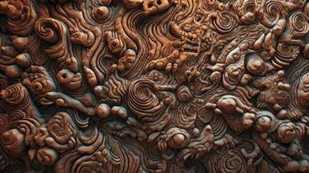 Creative Style Concept with AI Generated Textureの素材