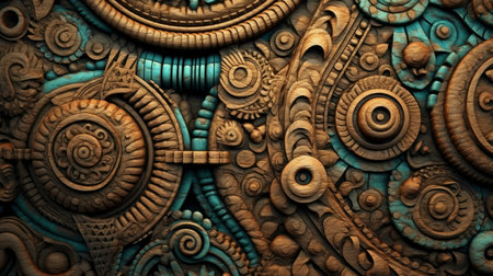 Creative Style Concept with AI Generated Textureの素材