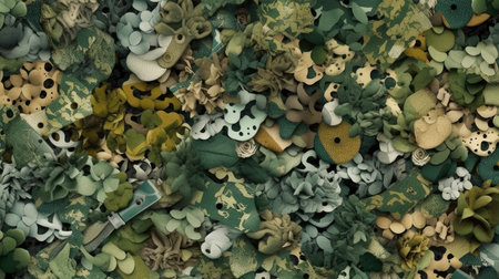 Creative Style Concept with AI Generated Textureの素材