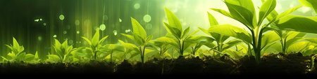 Clean Ecology and Nature Protection generated by AIの素材