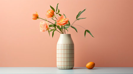 Flower Vase as a Stylish Home Decor generated by AIの素材