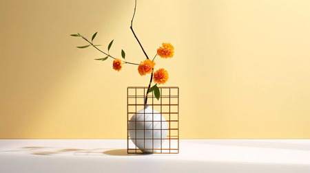 Flower Vase as a Stylish Home Decor generated by AIの素材
