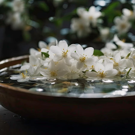 A Plate of Blossom: A Simple and Elegant Decoration Generated by AIの素材