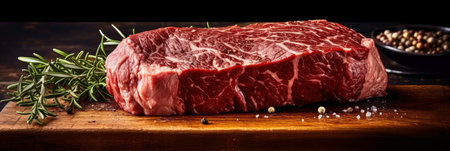 A Raw Meat Cut for a Steak: A Fresh and Juicy Piece of Beef Generated by AIの素材