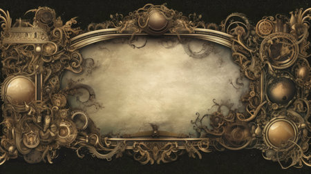 A Magical Image in a Frame: A Fantasy Artwork. Generated by AIの素材