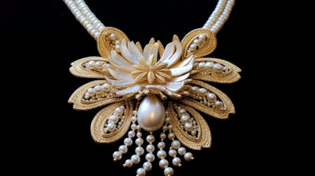 Luxury Jewelry Decoration with Sparkle and Bokeh generated by AIの素材