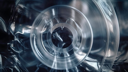 Glossy Plastic Wrap Background with Abstract Pattern generated by AIの素材