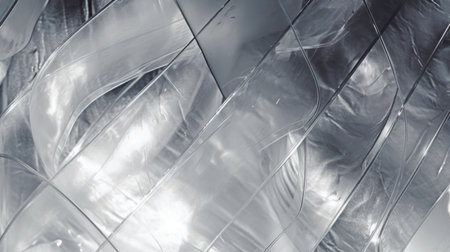 Glossy Plastic Wrap Background with Abstract Pattern generated by AIの素材