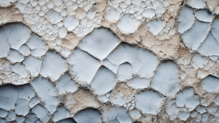 Rough and Cracked Stone Structure: A Vintage Background for Retro Style generated by AIの素材